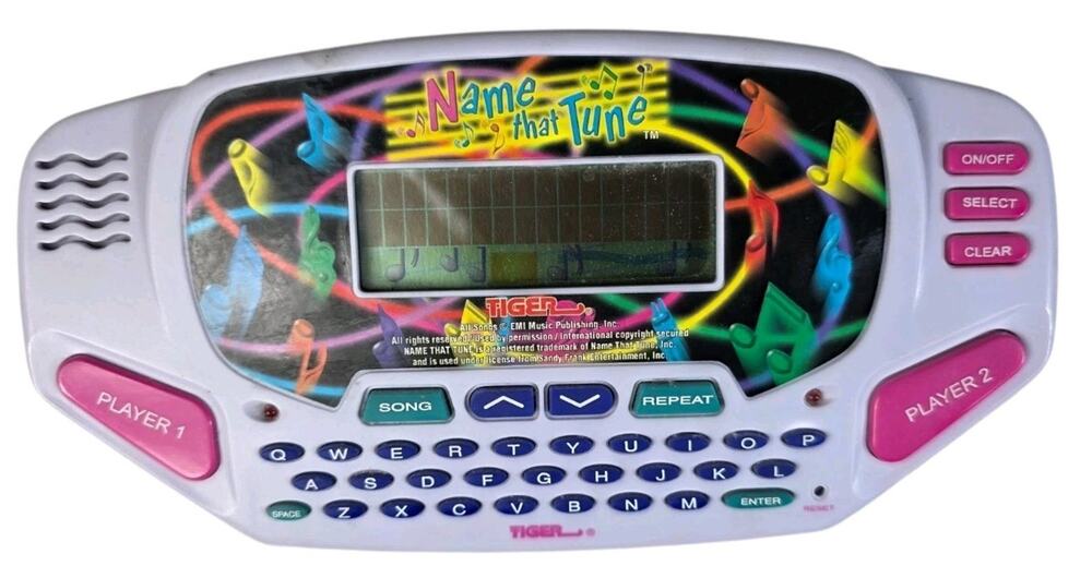 Name That Tune - Vintage 1997 Tiger Electronic Handheld LCD Video Game WORKS